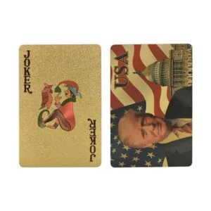 SW Cartas de Donald Trump con revestimiento dorado para_6