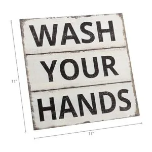 Letrero de Barnyard Designs con texto Wash Your Hands_5