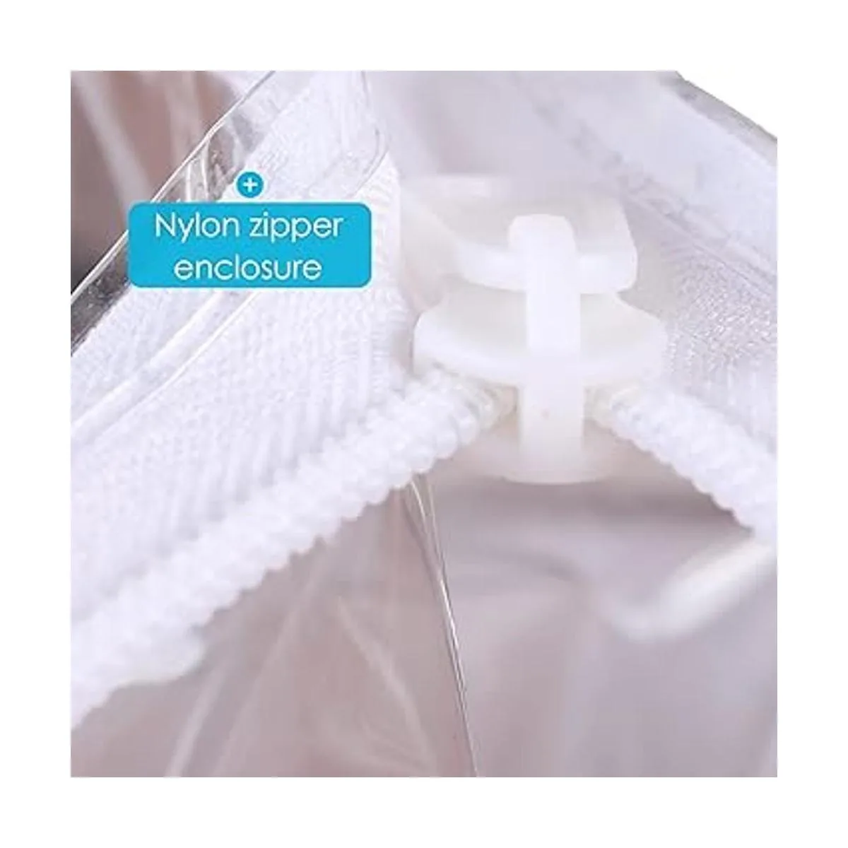 Houseables Bolsas de almacenamiento de plástico funda con_6