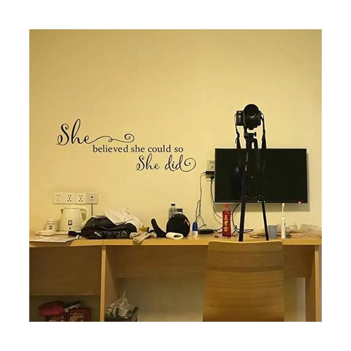 She Believed She Could so She Did Vinilo tallado letras_3