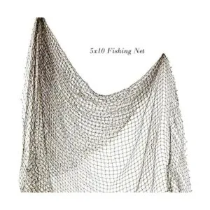 Decoración de red de pescado 5 x 10 pies auténtica_2
