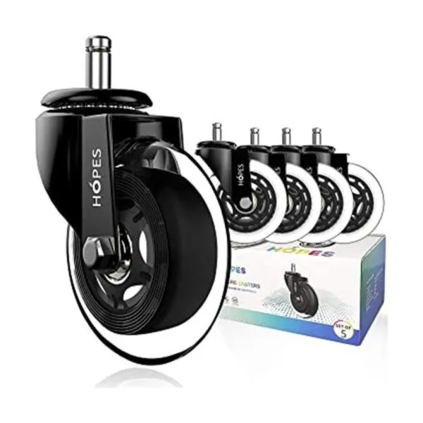 Ruedas giratorias para silla de oficina juego de 5_1