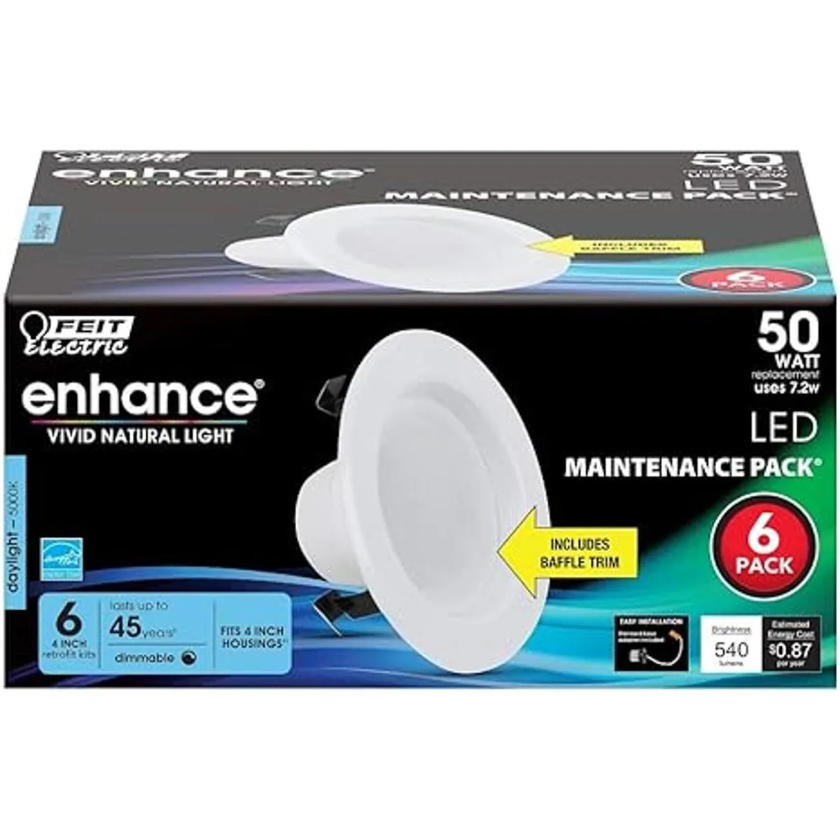 Feit Electric Foco empotrable LED de 4 pulgadas ajuste_2