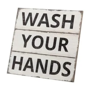 Letrero de Barnyard Designs con texto Wash Your Hands_4