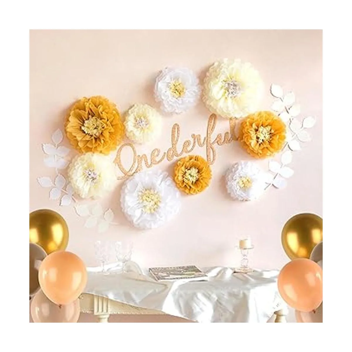 Fonder Mols Papel de seda de flores de crisanto hojas de_6