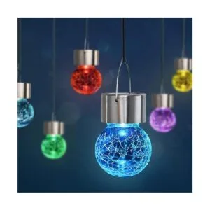 GIGALUMI Paquete de 8 luces solares colgantes luces de_1