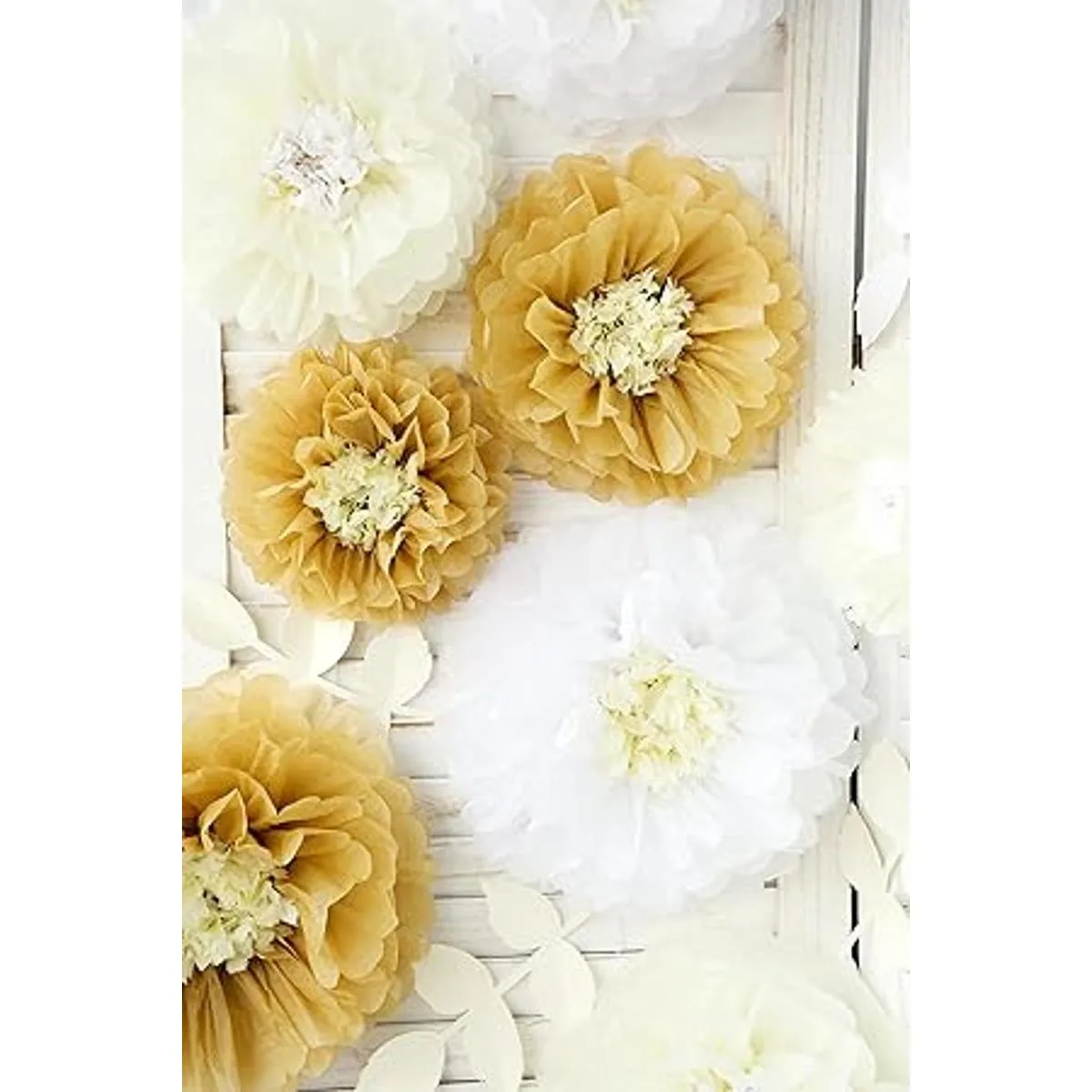 Fonder Mols Papel de seda de flores de crisanto hojas de_5