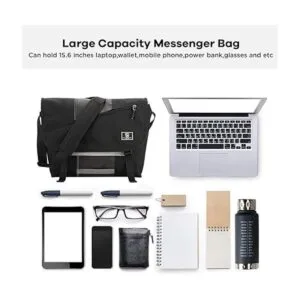 OIWAS Bolsa de mensajero para mujer lona de 15.6_4