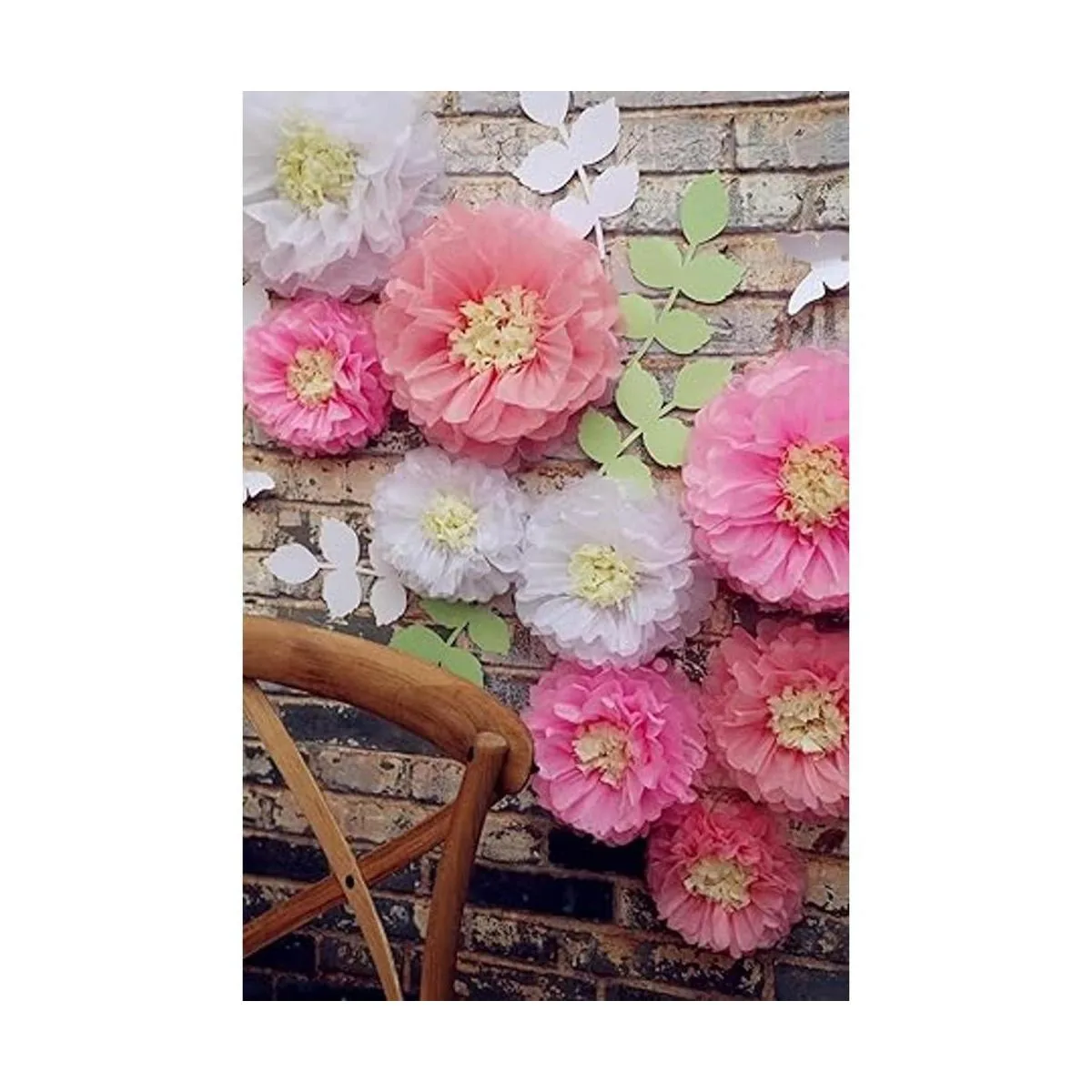 Fonder Mols Juego de 21 pompones de papel de seda con_4