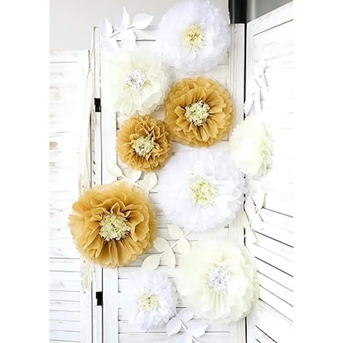 Fonder Mols Papel de seda de flores de crisanto hojas de_4