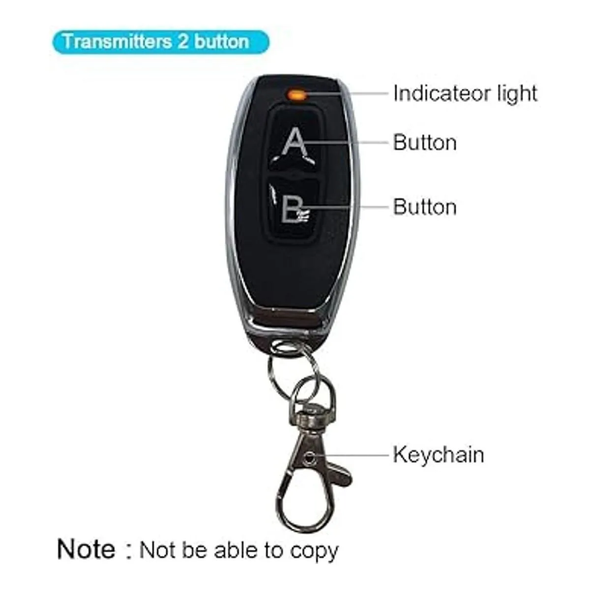 QIACHIP 433 Mhz Interruptor de Control Remoto Inalámbrico_6