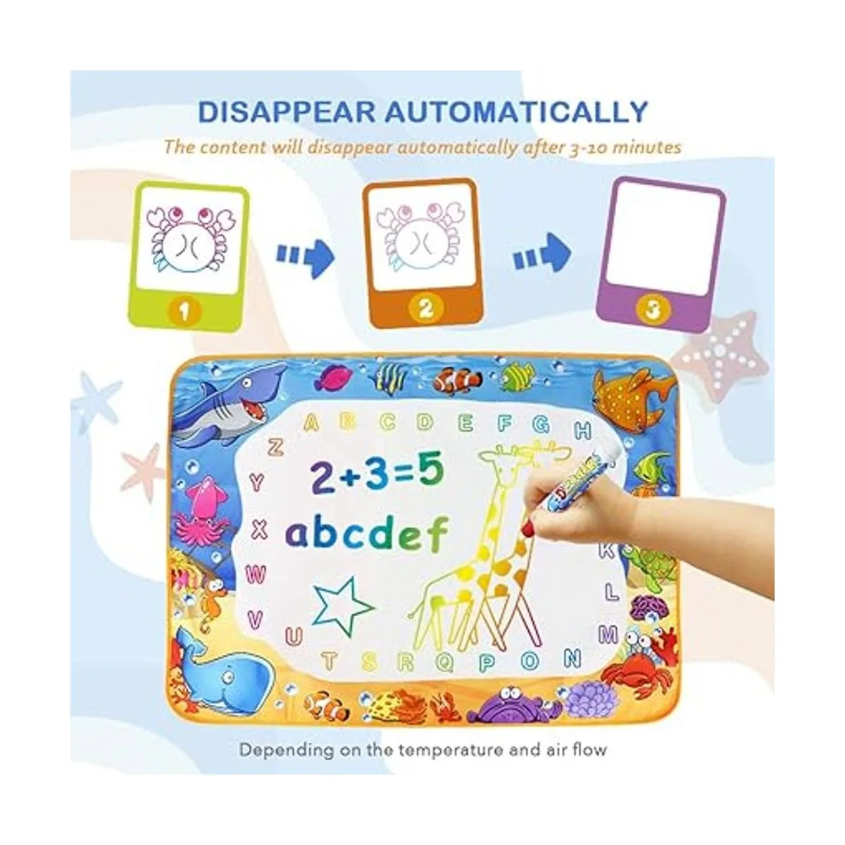 Tapete para garabatos de agua Tapete de juguete de_4