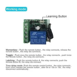 QIACHIP 433 Mhz Interruptor de Control Remoto Inalámbrico_4