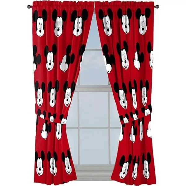 Jay Franco Disney Mickey Mouse Juego de 4 cortinas de 63_1