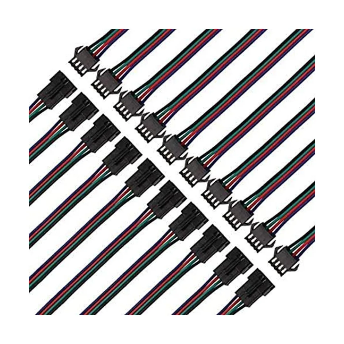 ACTOO Conector JST SM de 4 pines LED macho a hembra SM_1