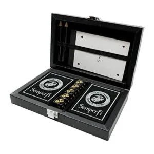 Marine Corps Juego de cartas y dados Caja de recuerdo de_1