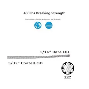 Litcher Kit de suspensión de luces de globo cable guía de_2