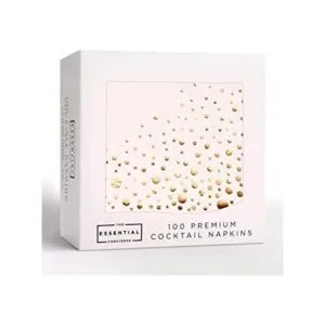 Elegantes servilletas doradas de 5 x 5 pulgadas paquete_1