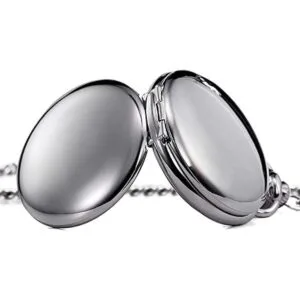 TREEWETO Reloj de bolsillo liso doble serie esqueleto_4