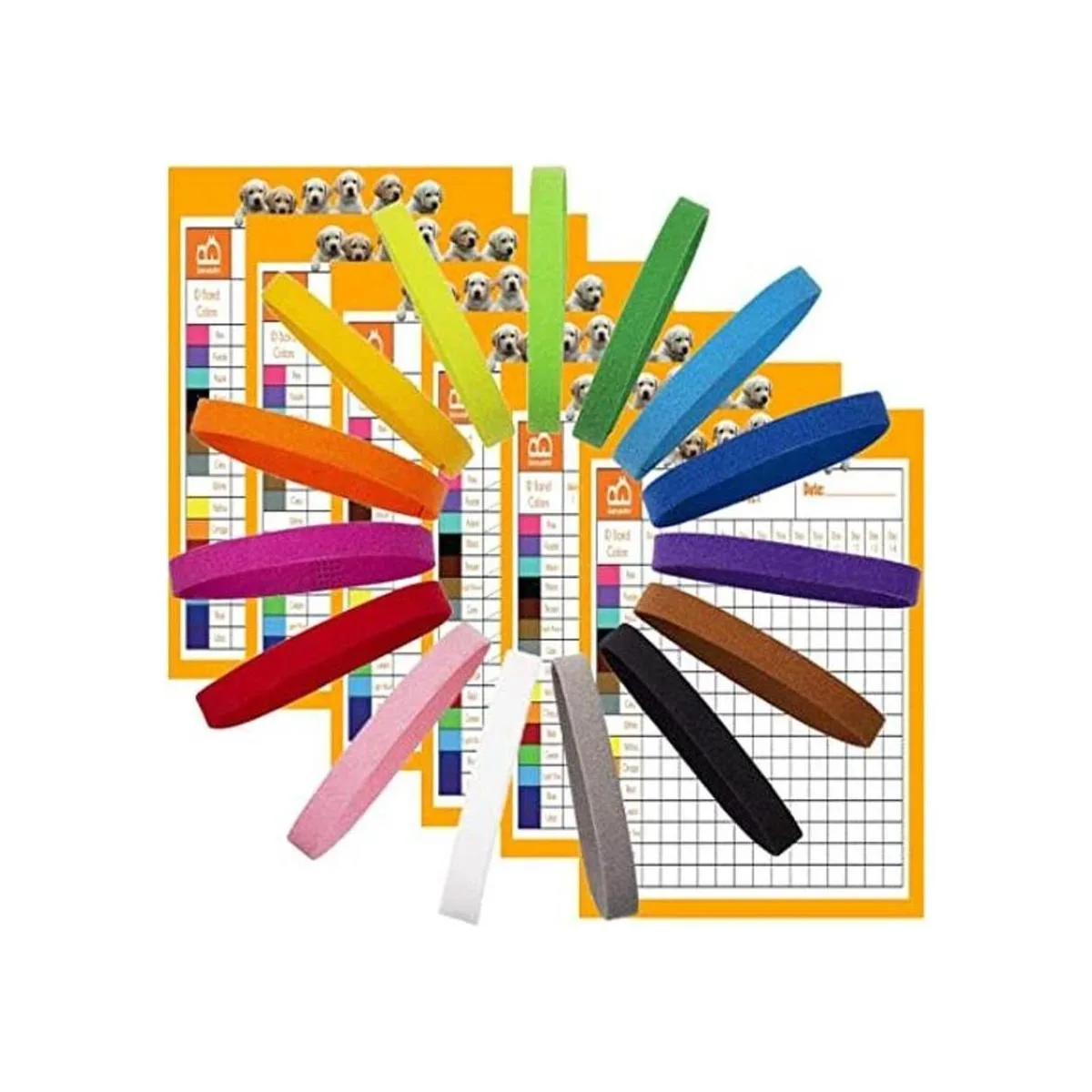 GAMUDA 15 collares para cachorros recién nacidos 6 tablas_1