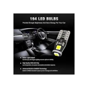 KAFEEK 20 bombillas LED T10 Wedge 194 168 2825 W5W_6