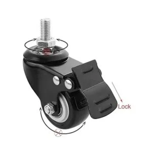 Abuff M10 Paquete de 4 ruedas giratorias resistentes de 2_4