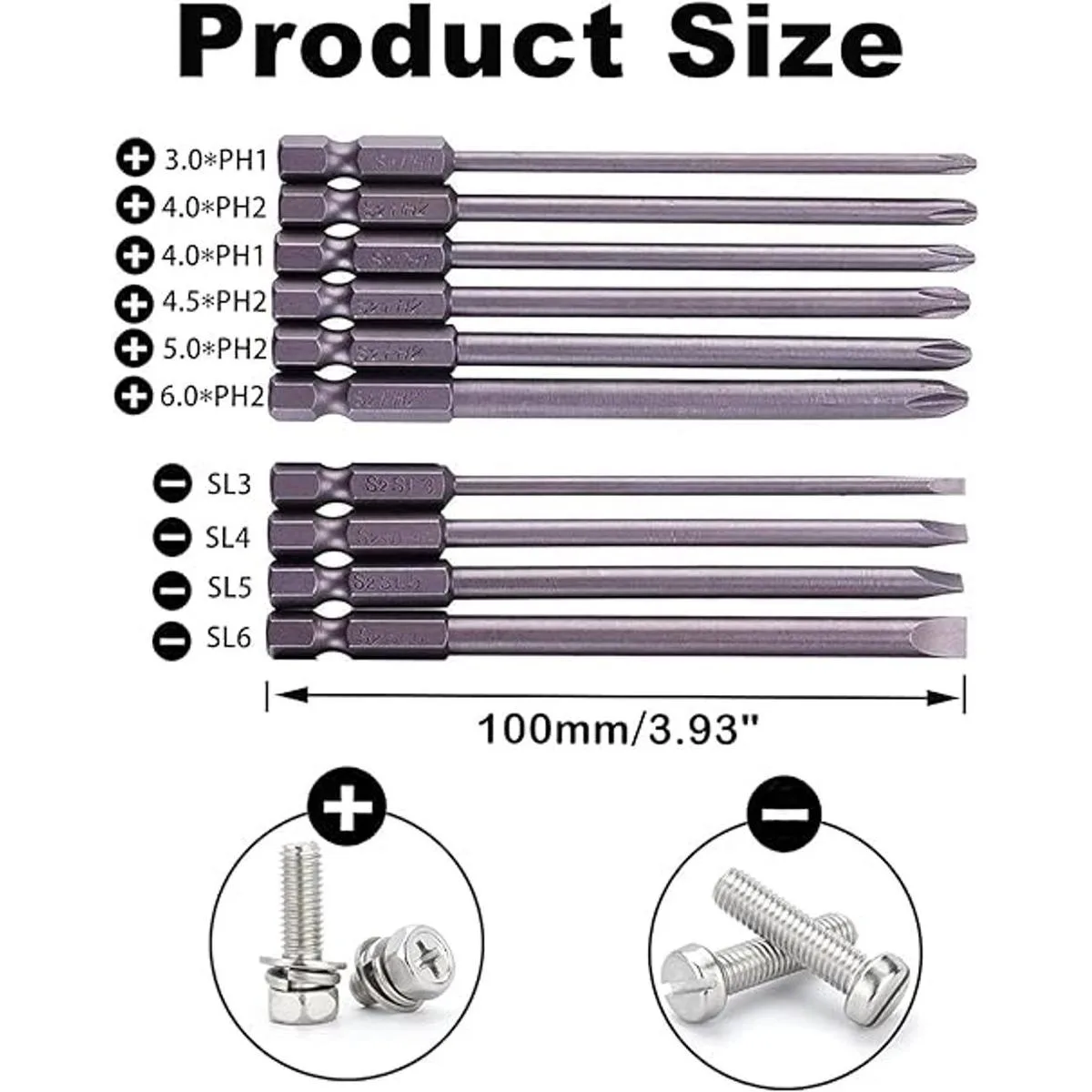 Rocaris Juego de 10 puntas de destornillador magnéticas_2