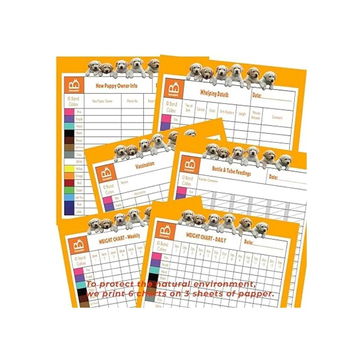 GAMUDA 15 collares para cachorros recién nacidos 6 tablas_2