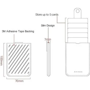 Soporte para tarjetas de teléfono funda de bloqueo RFID_3
