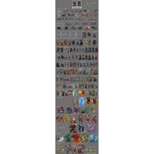 Arcknight Miniaturas de plástico plano juego de_2