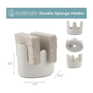 Scarlettwares Doble soporte de esponja doble para_2