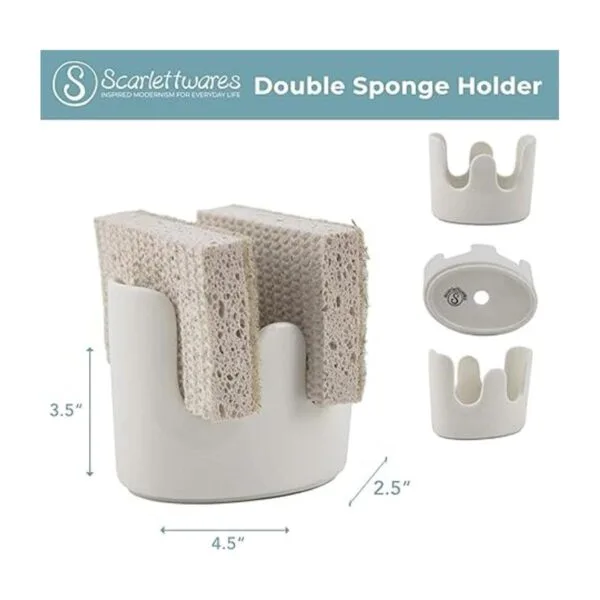 Scarlettwares Doble soporte de esponja doble para_2