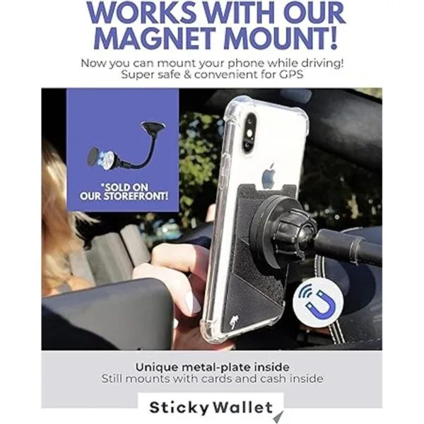 The StickyWallet Tarjetero adhesivo de elastano prémium_6