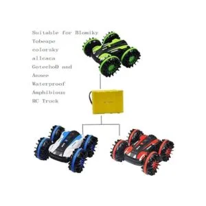 Blomiky Paquete de 2 baterías recargables NiCD AA de 6.0 V_3