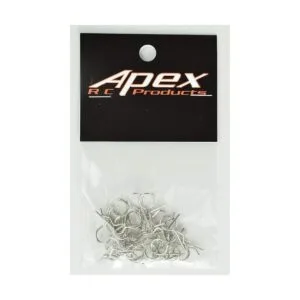 Apex RC Products Silver 110 Clips de cuerpo anodizado RC_4