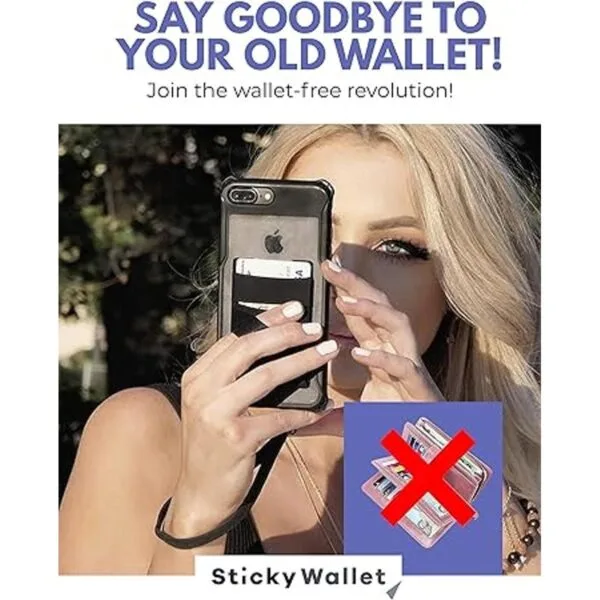 The StickyWallet Tarjetero adhesivo de elastano prémium_3