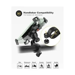 Grefay Soporte de teléfono para bicicleta soporte de_4