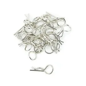 Apex RC Products Silver 110 Clips de cuerpo anodizado RC_1
