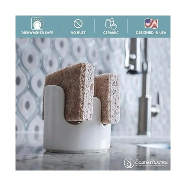 Scarlettwares Doble soporte de esponja doble para_3