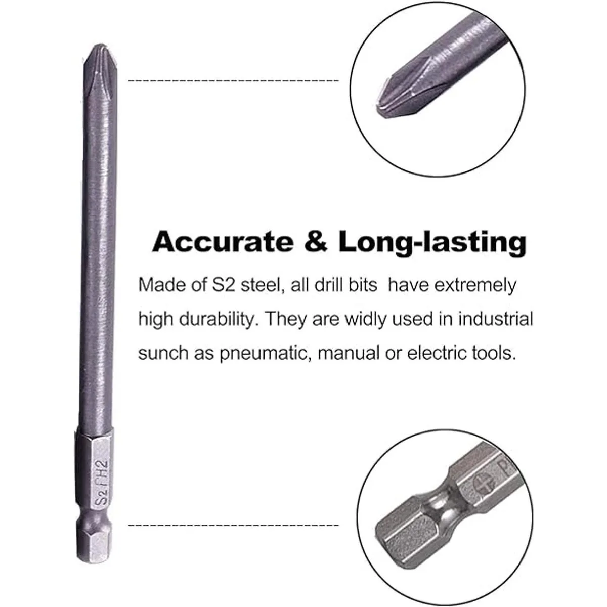 Rocaris Juego de 10 puntas de destornillador magnéticas_4