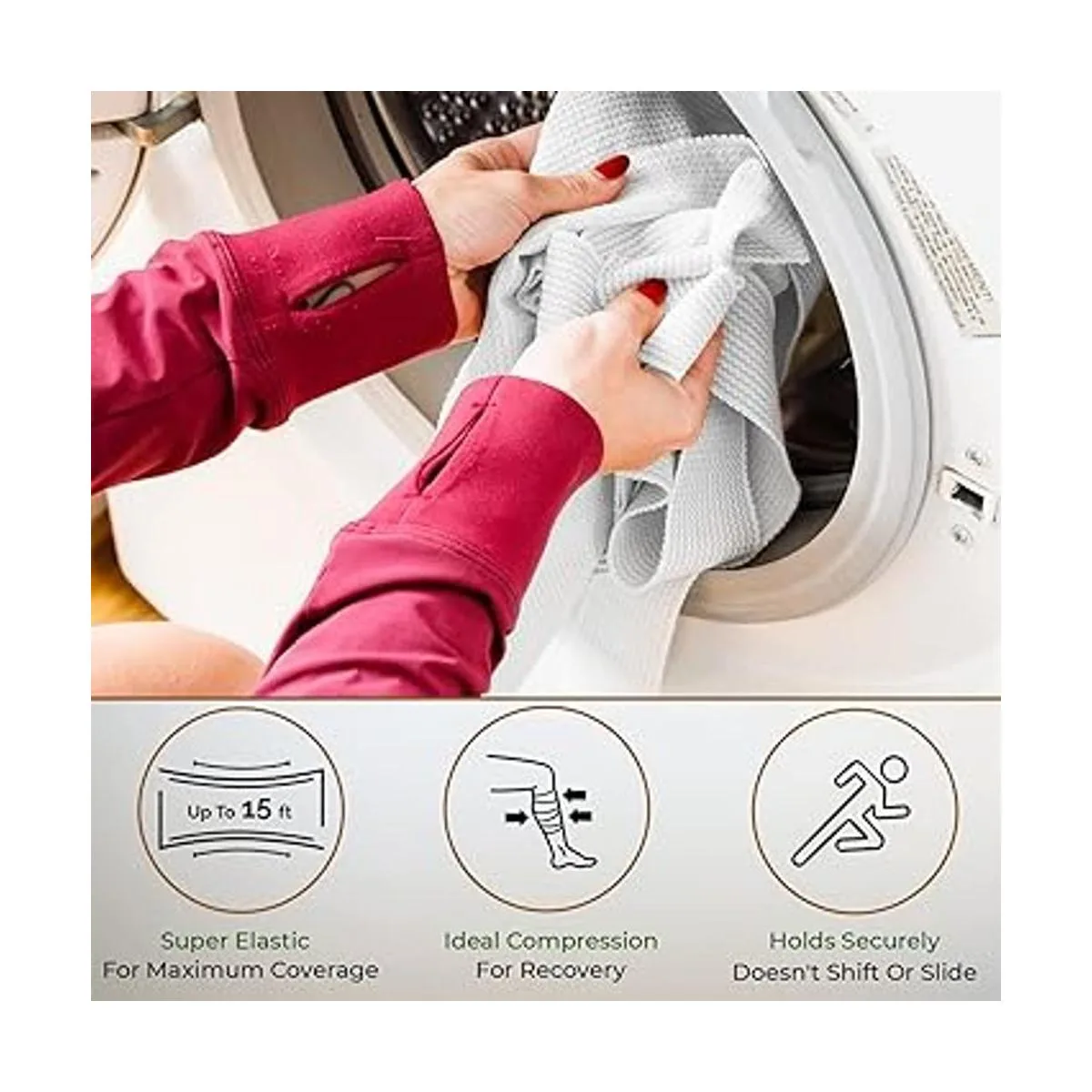 Nexskin Vendaje elástico cómodo de algodón americano_6