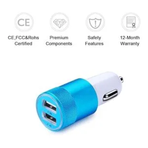 Cargador de coche Sicodo 3.4A 2 unidades USB Smart Port_2