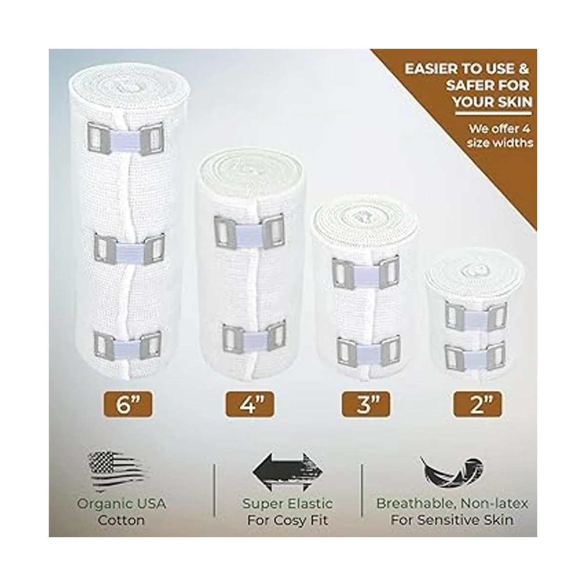 Nexskin Vendaje elástico cómodo de algodón americano_5