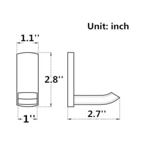 Aothpher Paquete de 2 ganchos de cobre para toallas de_6