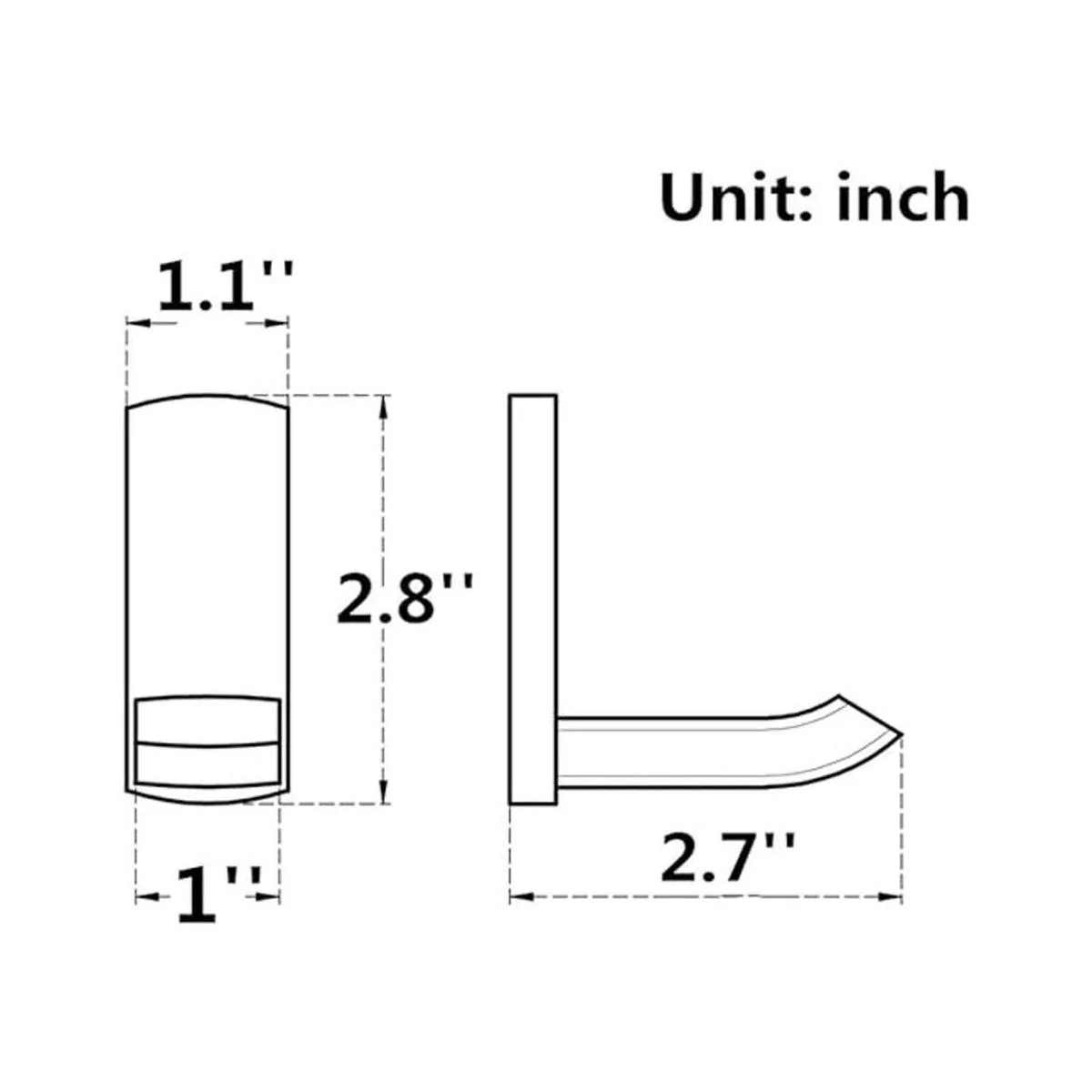 Aothpher Paquete de 2 ganchos de cobre para toallas de_6
