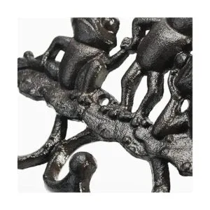 Sungmor Colgador de pared de hierro fundido con 5 ganchos_4