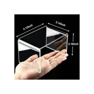 Chuangdi Juego de 2 estantes de acrílico transparente_4