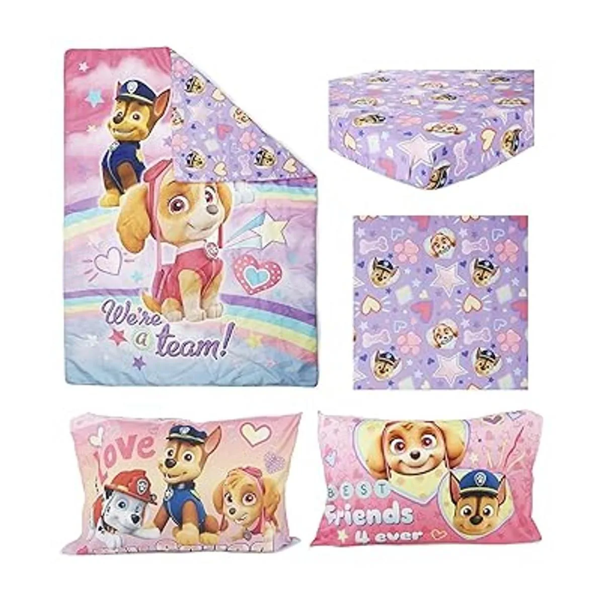 Paw Patrol Skye Were A Team Juego de ropa de cama para_4