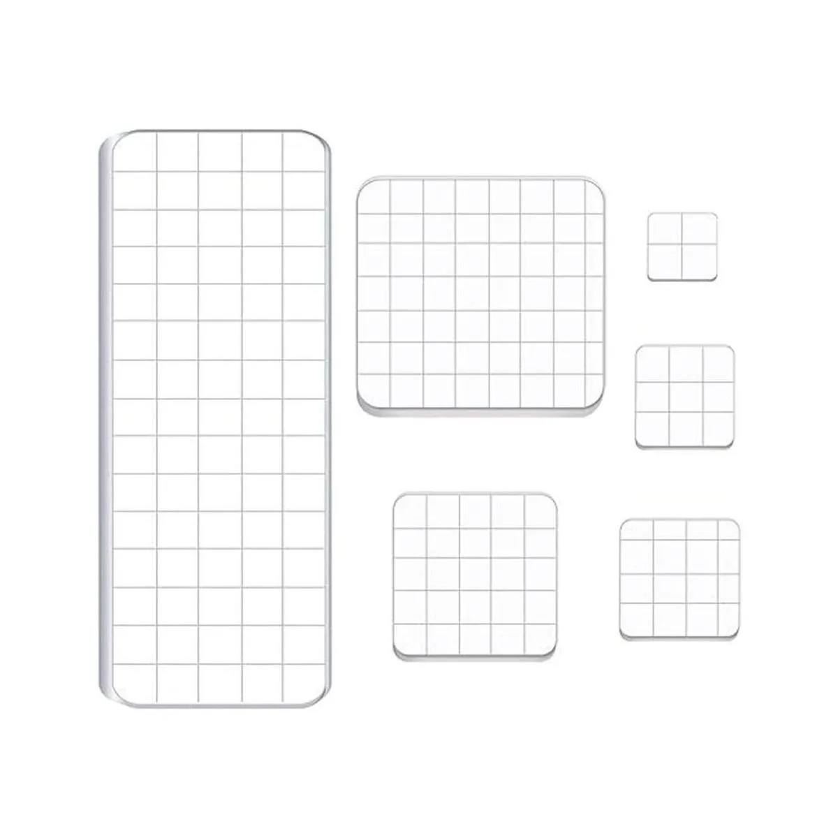 Luckkyme Juego de 6 piezas de sellos de acrílico_1