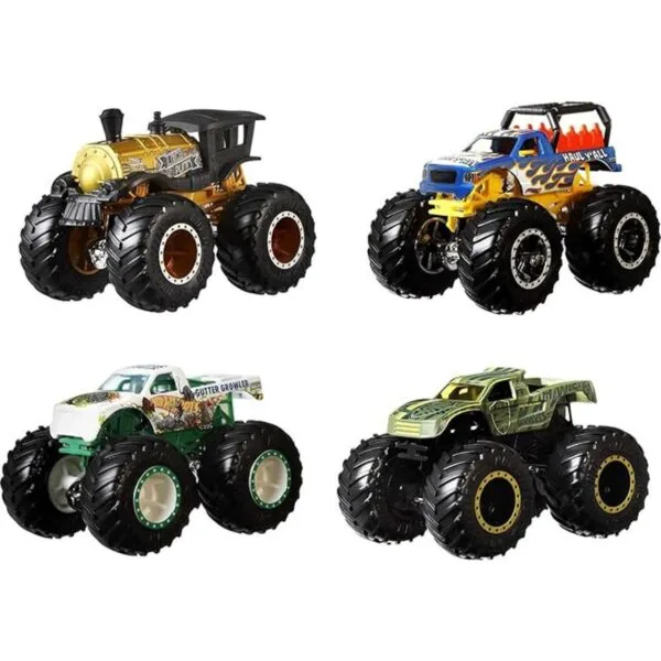 Hot Wheels Monster Trucks Vehículo a escala 164 paquete_1